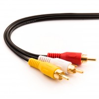 6Ft RCA M/M x 3 Audio/Video Cable Gold Plated