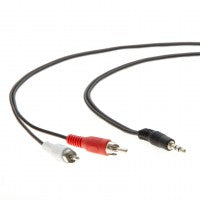 6Ft 3.5mm Stereo Plug to 2xRCA-M Cable