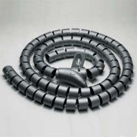 Spiral Cable Zip Wrap Black 20mm x 1.5m (0.8