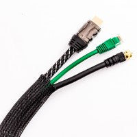 Expandable Braided Cable Sock Black 1